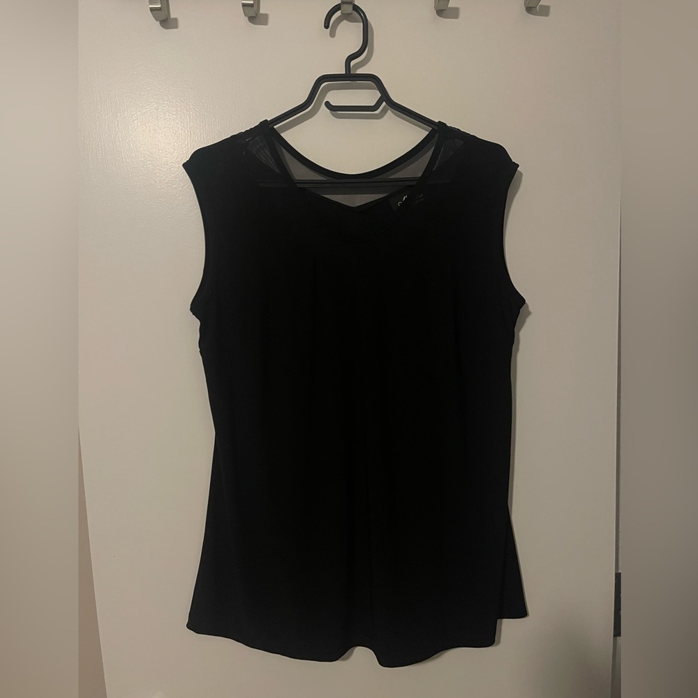 Chic Black Sleeveless Tank Top